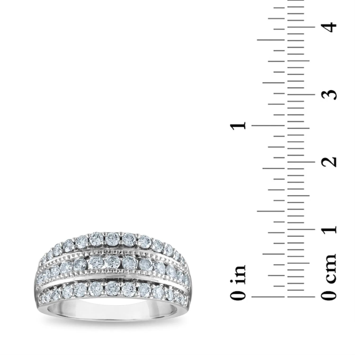 1 CTW Diamond Fashion Ring in 10KT White Gold