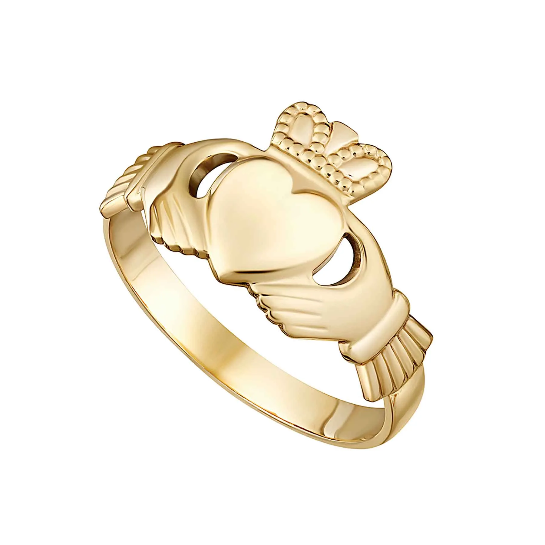 10K Womens Claddagh Ring