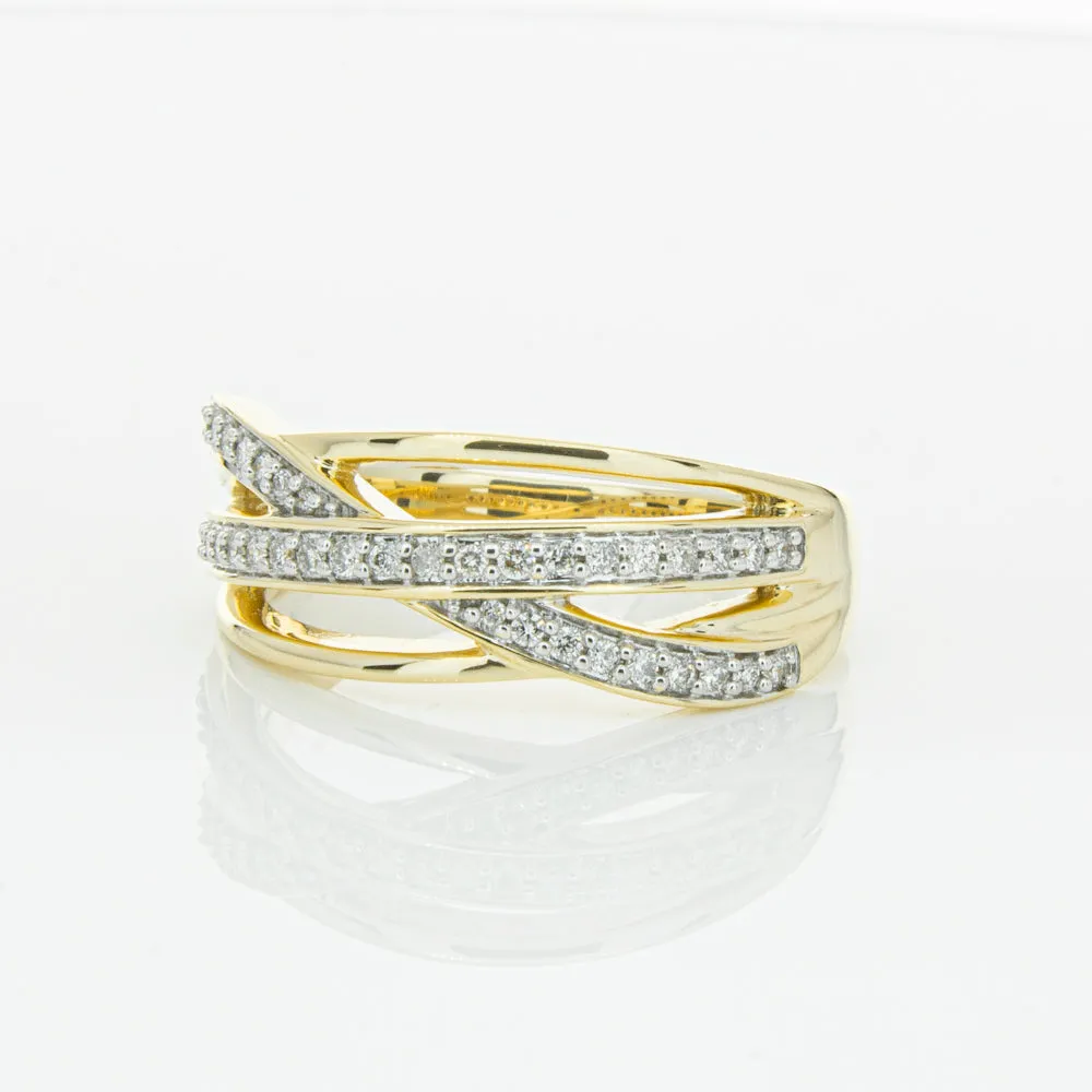 14ct Yellow Gold Diamond Nevaeh Band