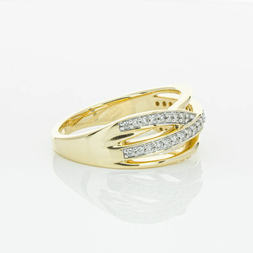 14ct Yellow Gold Diamond Nevaeh Band