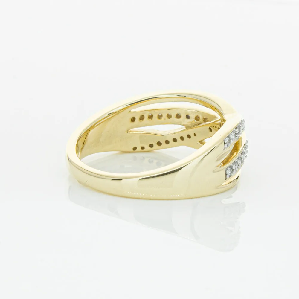 14ct Yellow Gold Diamond Nevaeh Band