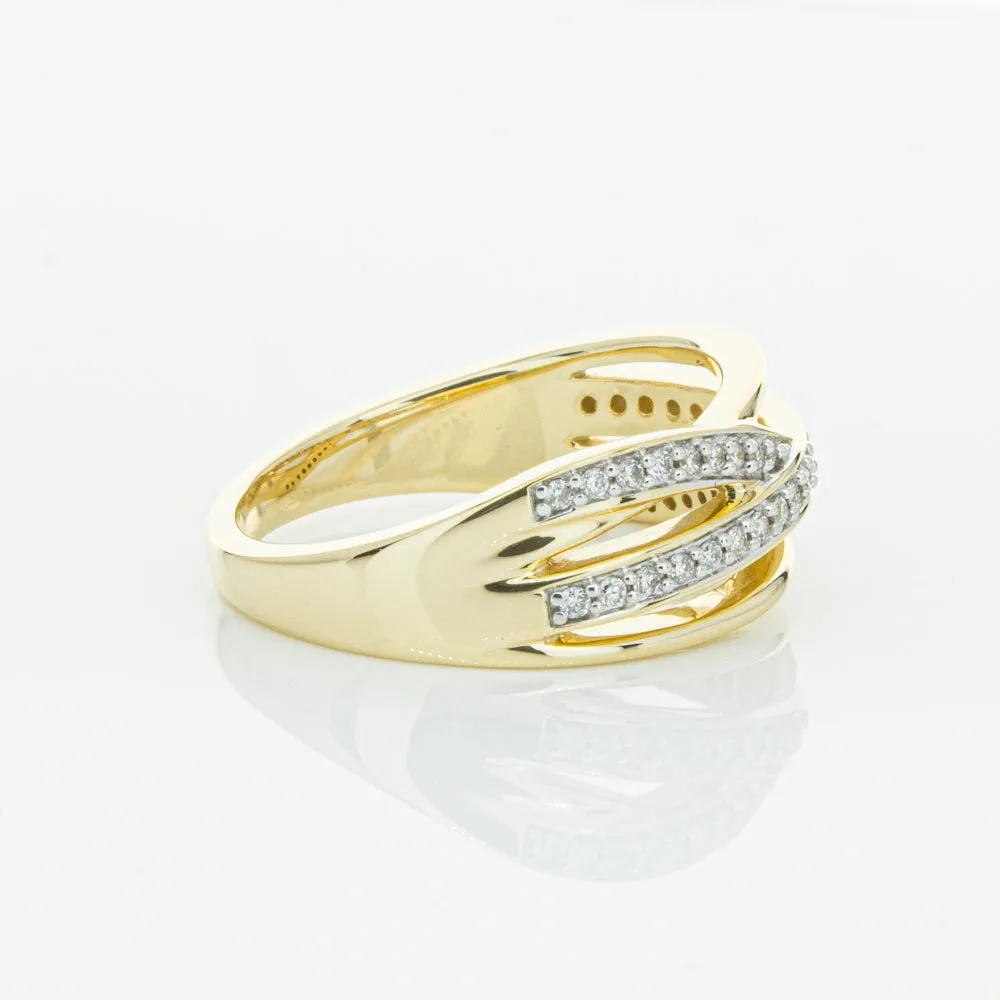 14ct Yellow Gold Diamond Nevaeh Band