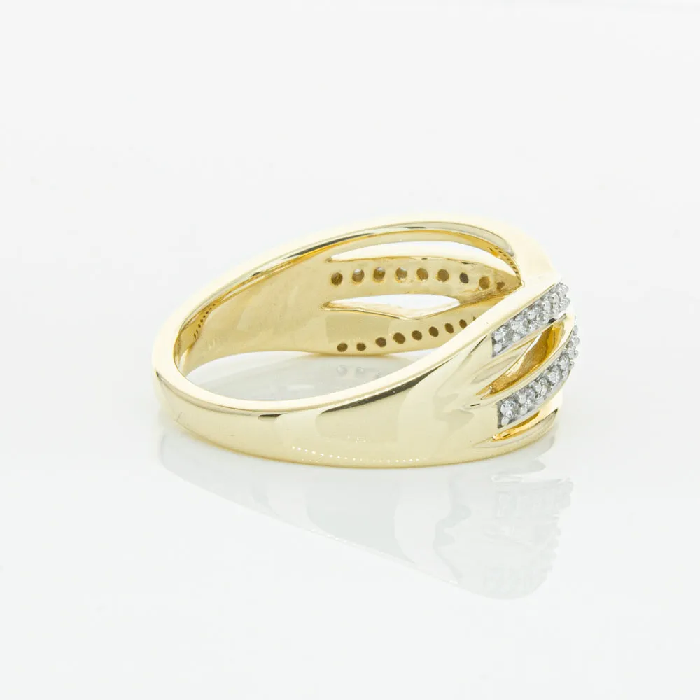 14ct Yellow Gold Diamond Nevaeh Band