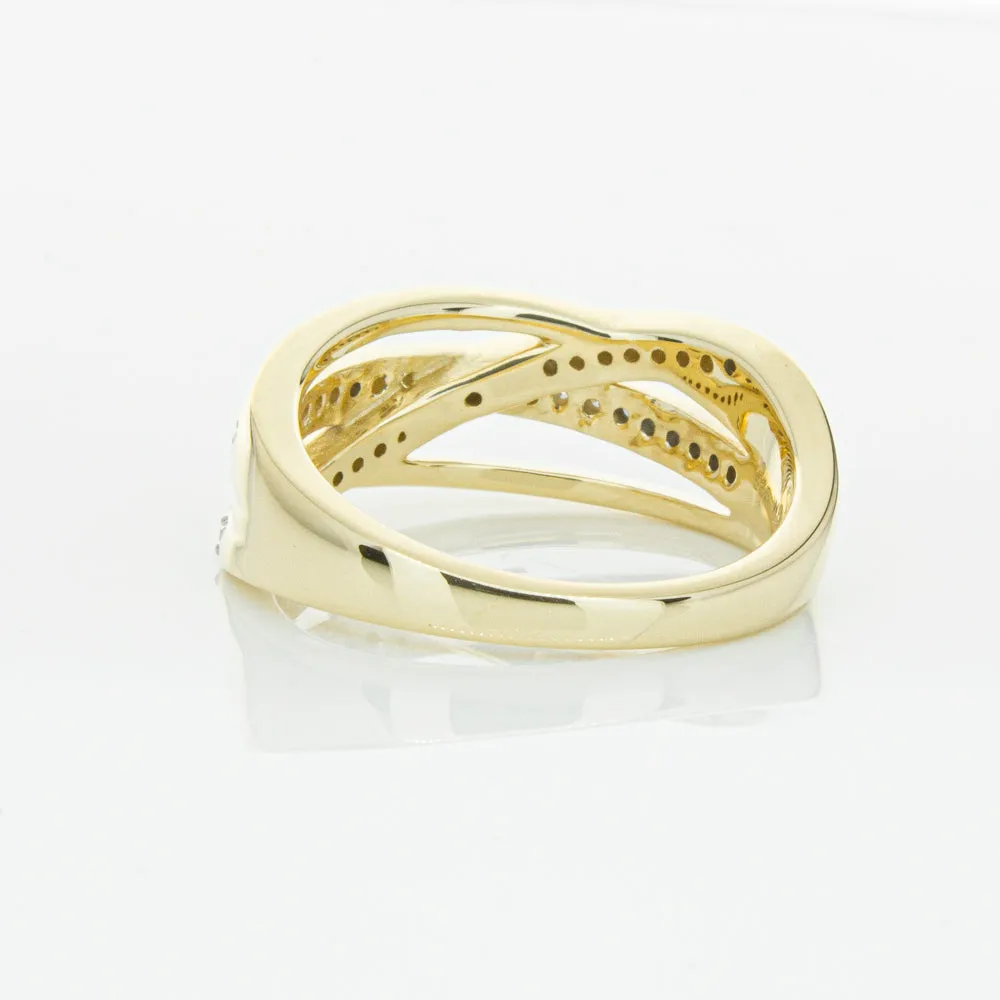 14ct Yellow Gold Diamond Nevaeh Band