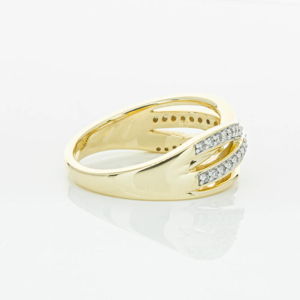 14ct Yellow Gold Diamond Nevaeh Band