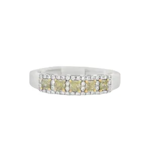 14K Two- Tone 0.30ct. Yellow Diamond Fashion Ring