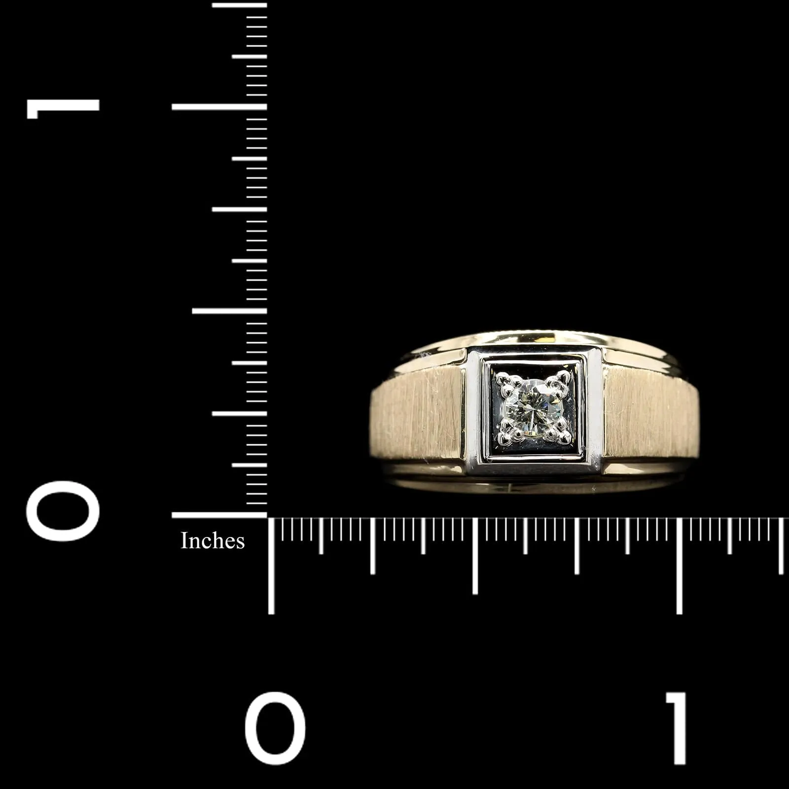 14K Two-tone Gold Estate Diamond Ring