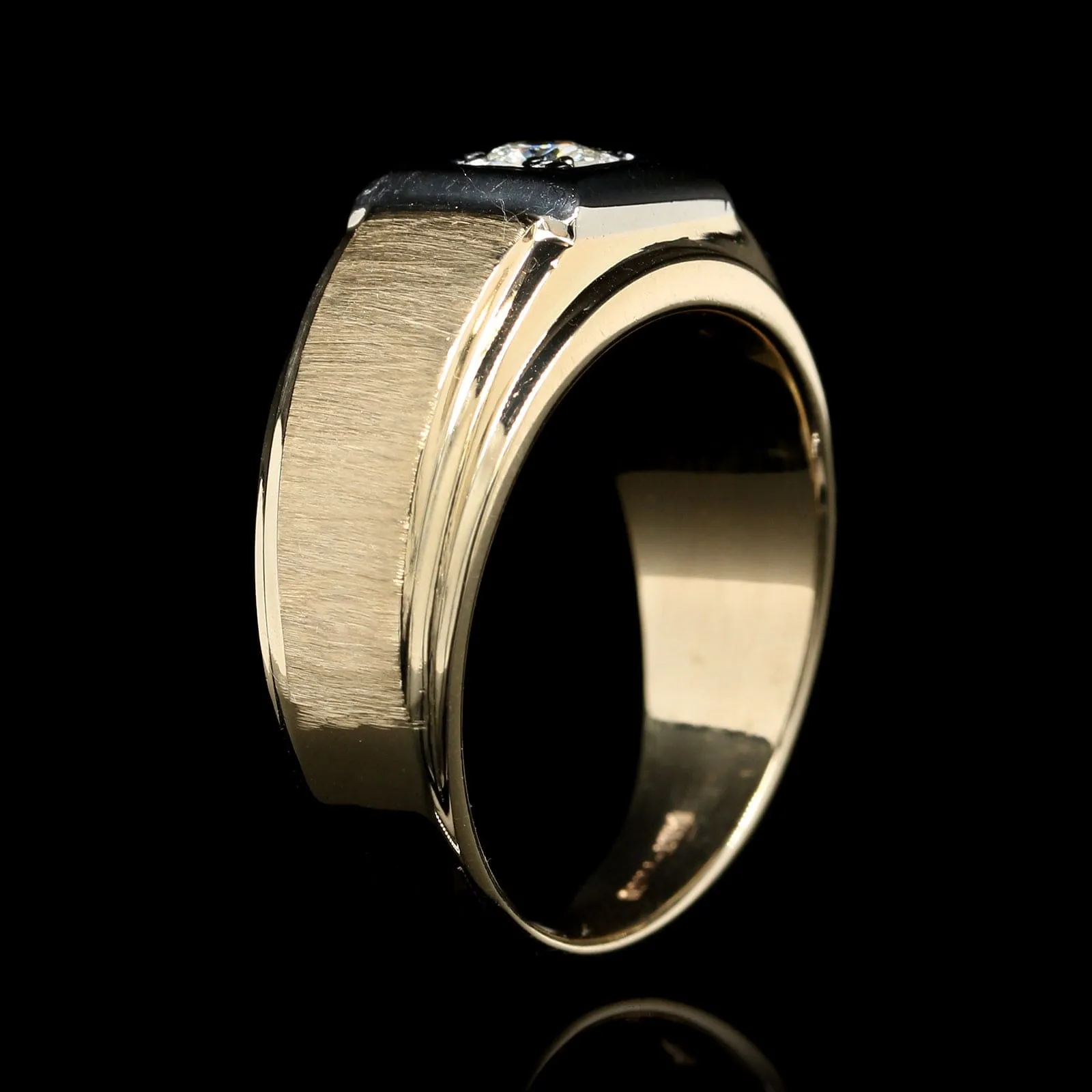 14K Two-tone Gold Estate Diamond Ring