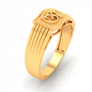 22k  Om Sign Gold Ring From Mugdhaa Collection