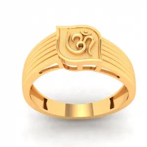 22k  Om Sign Gold Ring From Mugdhaa Collection