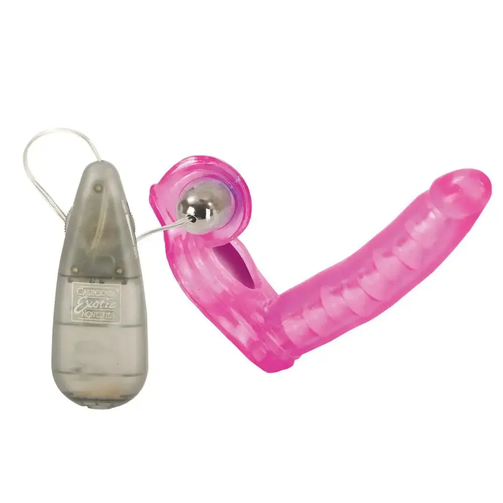 6-inch Pink Dildo and Cock Ring with Multi-speed Bullet Vibrator