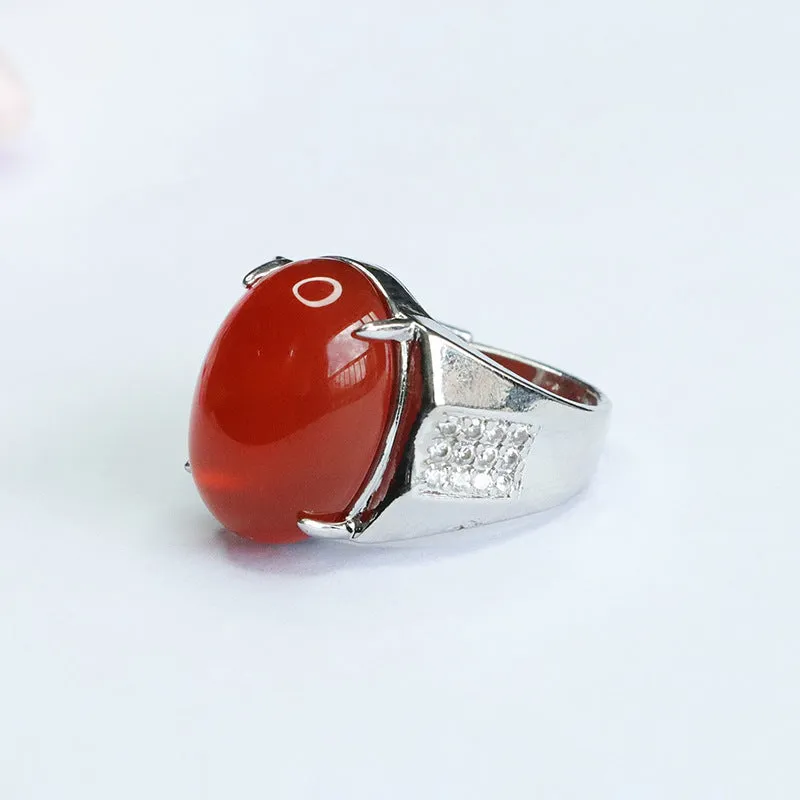 Agate Fortune's Favor Sterling Silver Ring