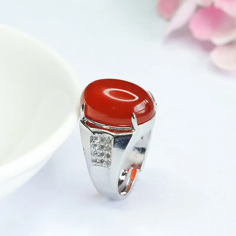 Agate Fortune's Favor Sterling Silver Ring