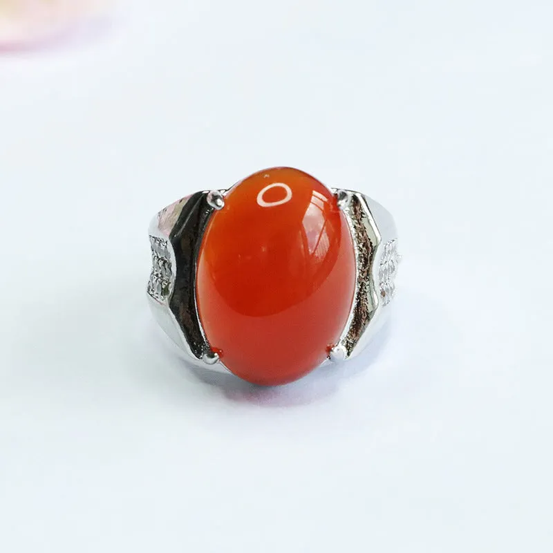 Agate Fortune's Favor Sterling Silver Ring