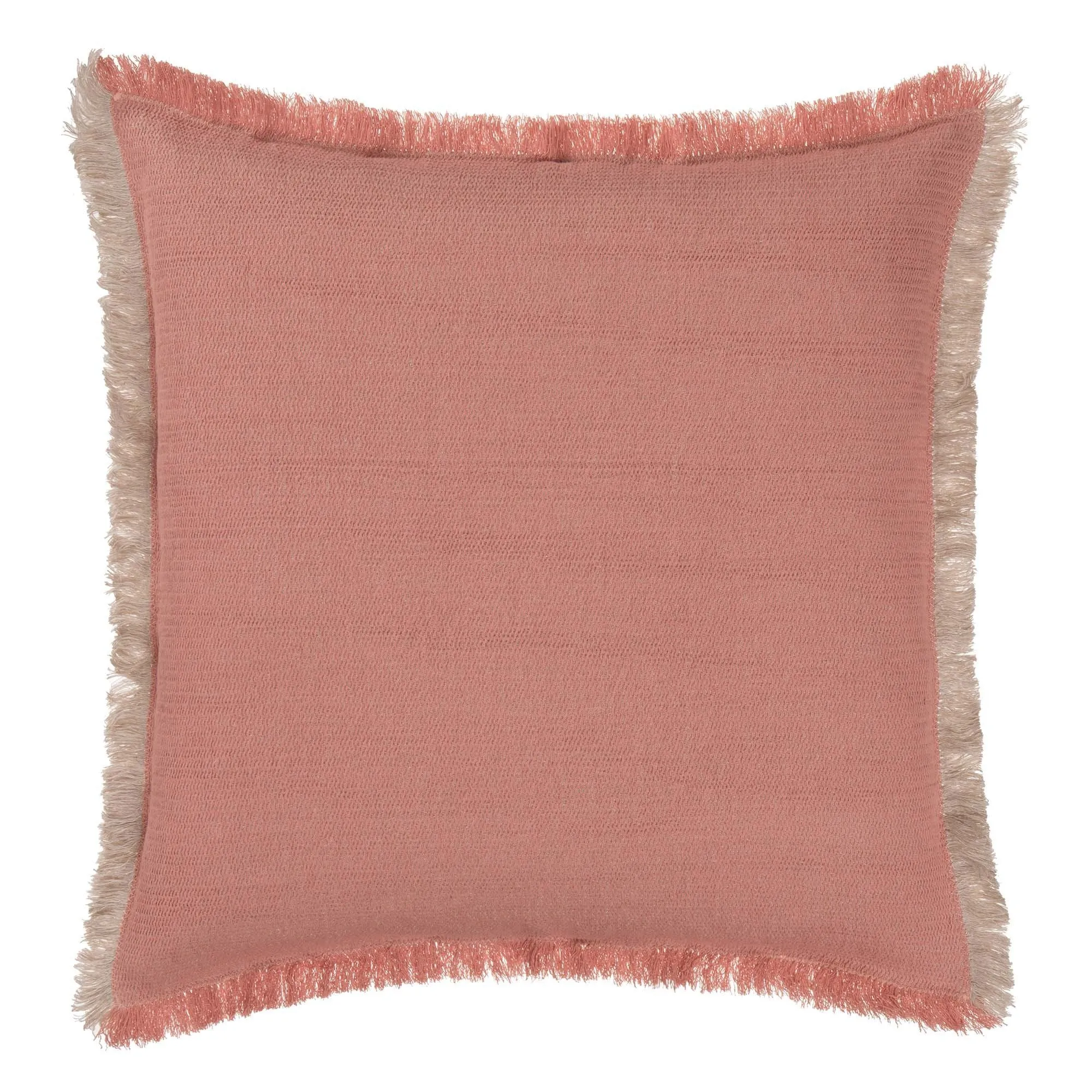 Alkas Cotton Blanket [Dusty pink/Stone grey]