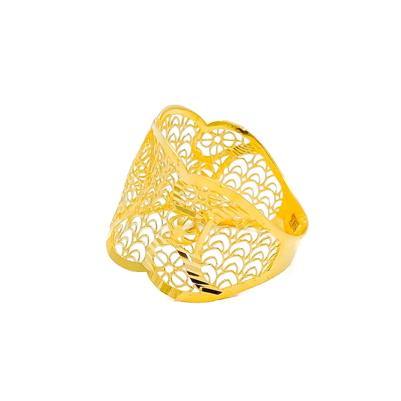 Artistic Netted 21k Gold Ring