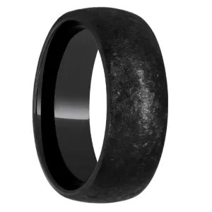 Black Diamond Ceramic Domed Band with Nightwatch Finish