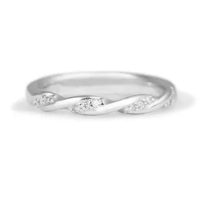 Braided Elegance Silver Ring