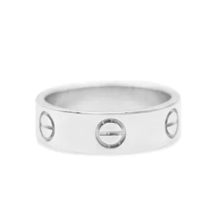 Cartier Love Ring 5.5mm Size 52 - 18ct White Gold