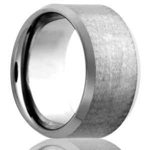 Cobalt Men's 7MM Bevel Edge Satin Center Ring - Size 11.5