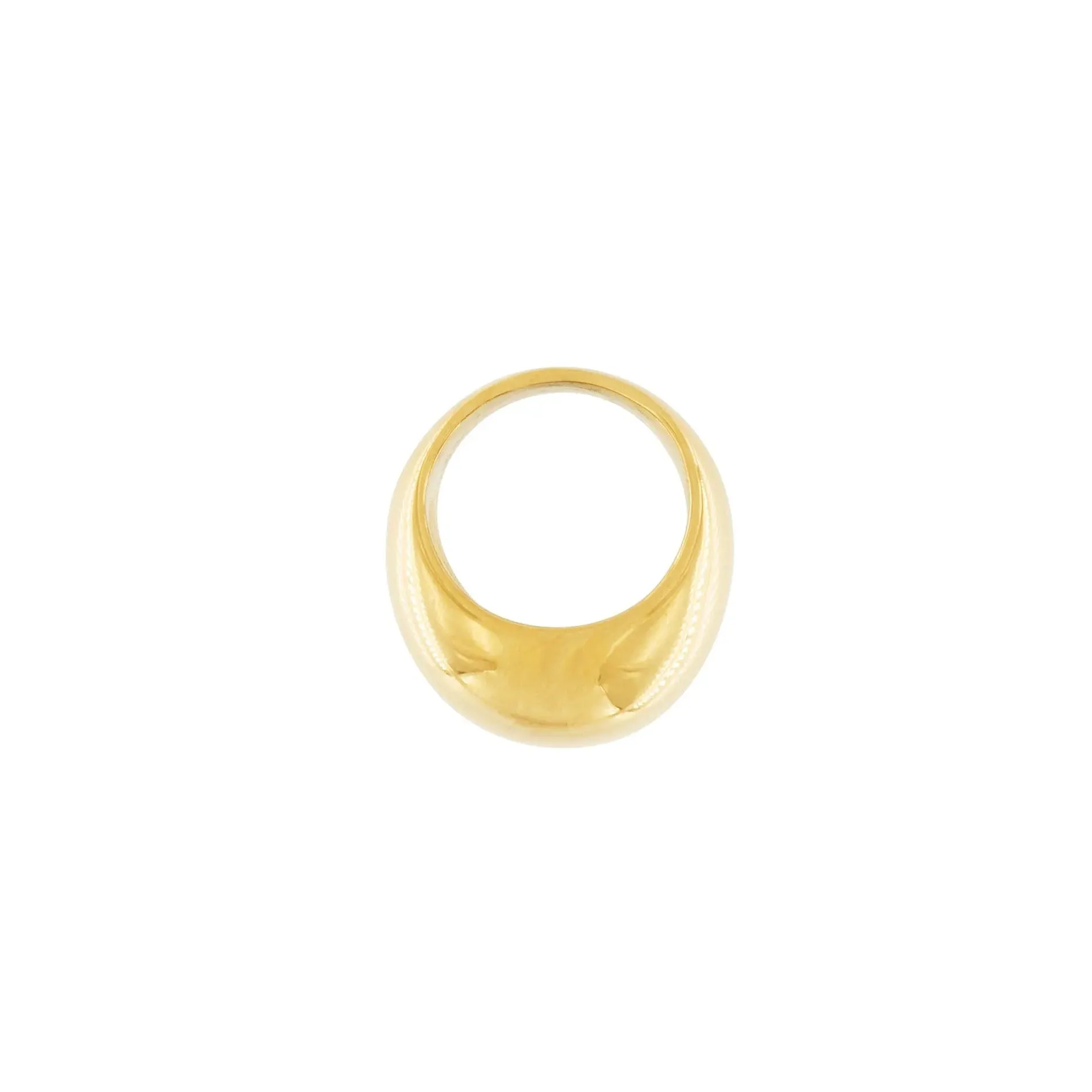 Courage Waterproof Chunky Sphere Statement Ring 18K Gold Plating