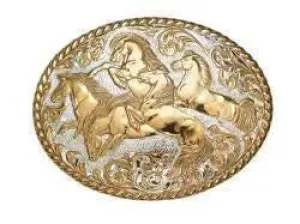 Crumrine Shiny Horse - Belt Buckle