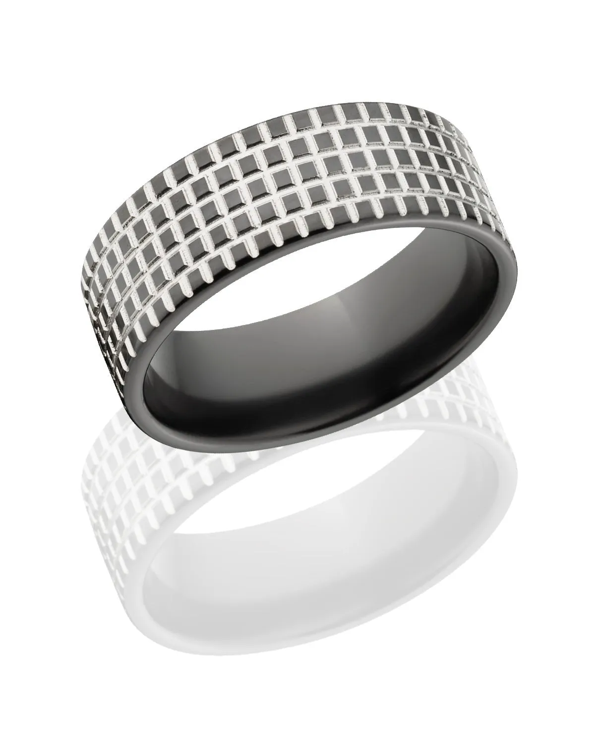 Custom Tire Tread Ring - Men's Wedding Bands