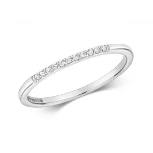 Diamond Jewellery 9ct Eternity Ring in White Gold RD803W