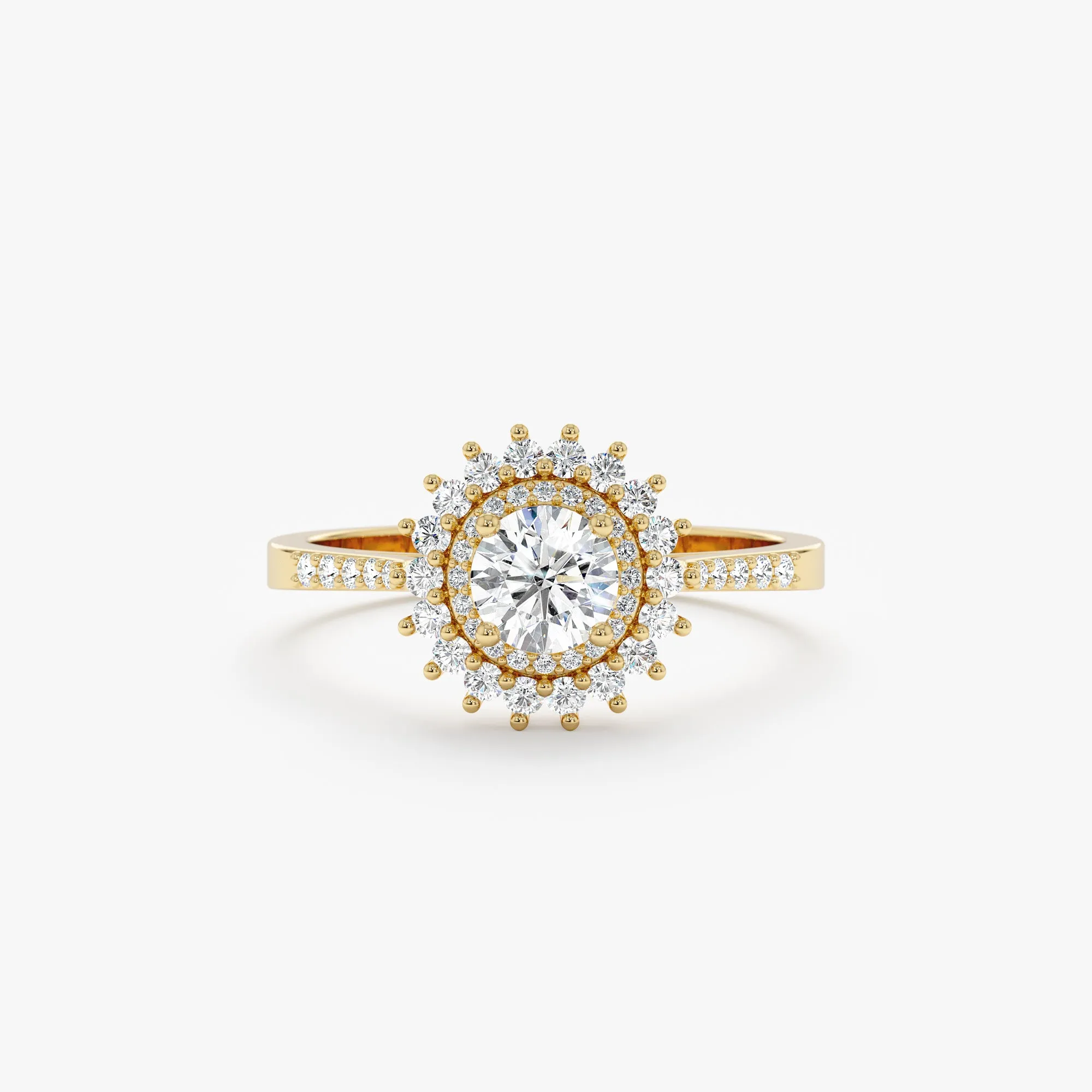 Diamond Starburst Engagement Ring, Sophie