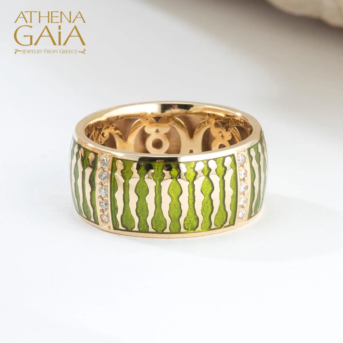 Eternal Women Enamel Band Ring