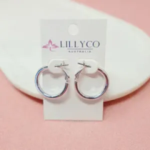 Everyday Small Silver Hoop Earring**