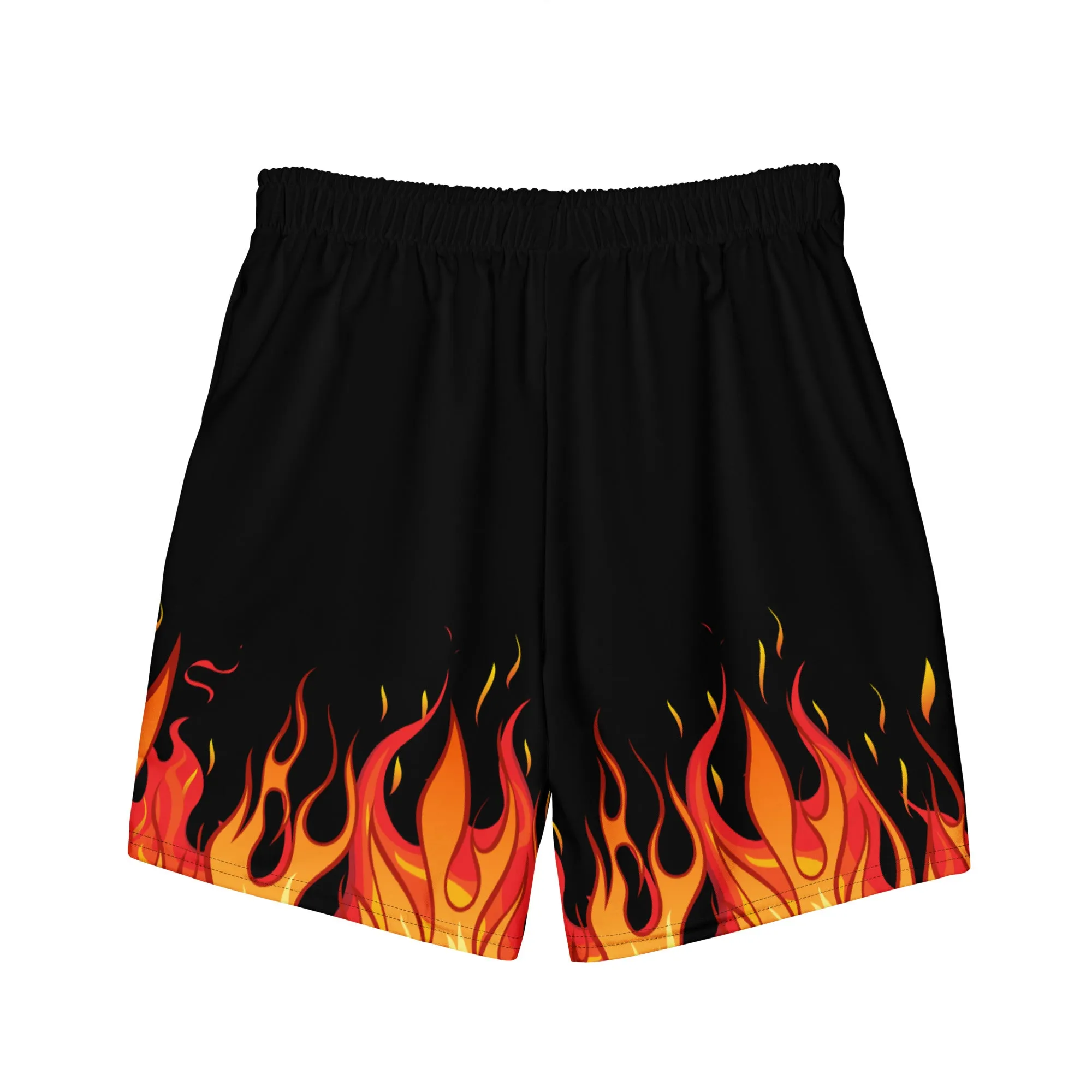 Fire flame swim trunk for men's