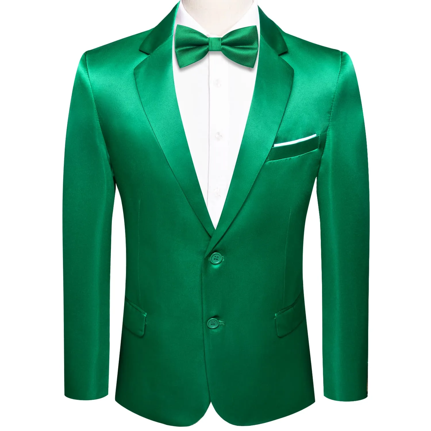 Hi-Tie Blazer Forest Green Party Solid Top Men Suit