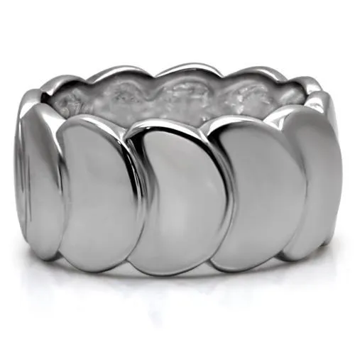 High polished (no plating) Stainless Steel Ring with No Stone for Women Style TK049