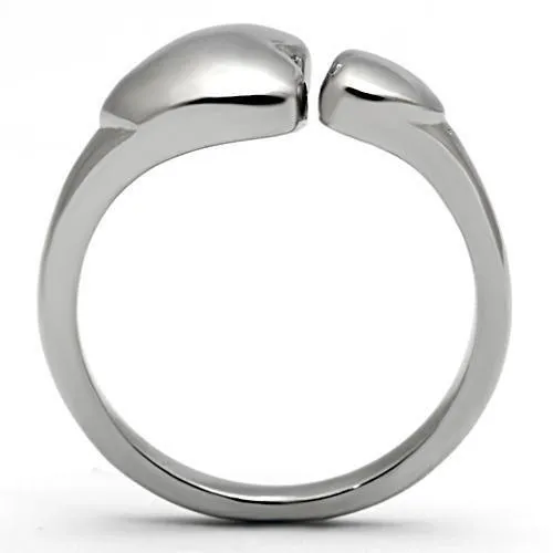 High polished (no plating) Stainless Steel Ring with No Stone for Women Style TK1000