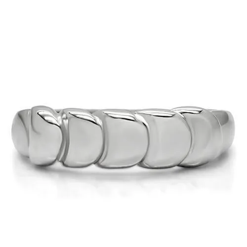 High polished (no plating) Stainless Steel Ring with No Stone for Women Style TK159