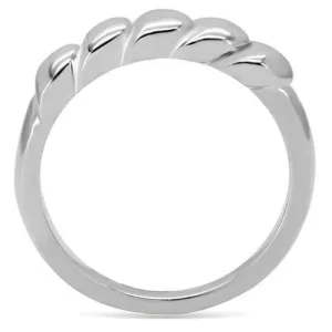 High polished (no plating) Stainless Steel Ring with No Stone for Women Style TK159