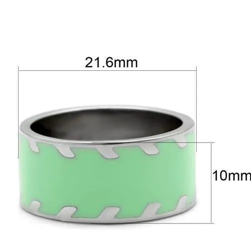 High polished (no plating) Stainless Steel Ring with No Stone for Women Style TK222