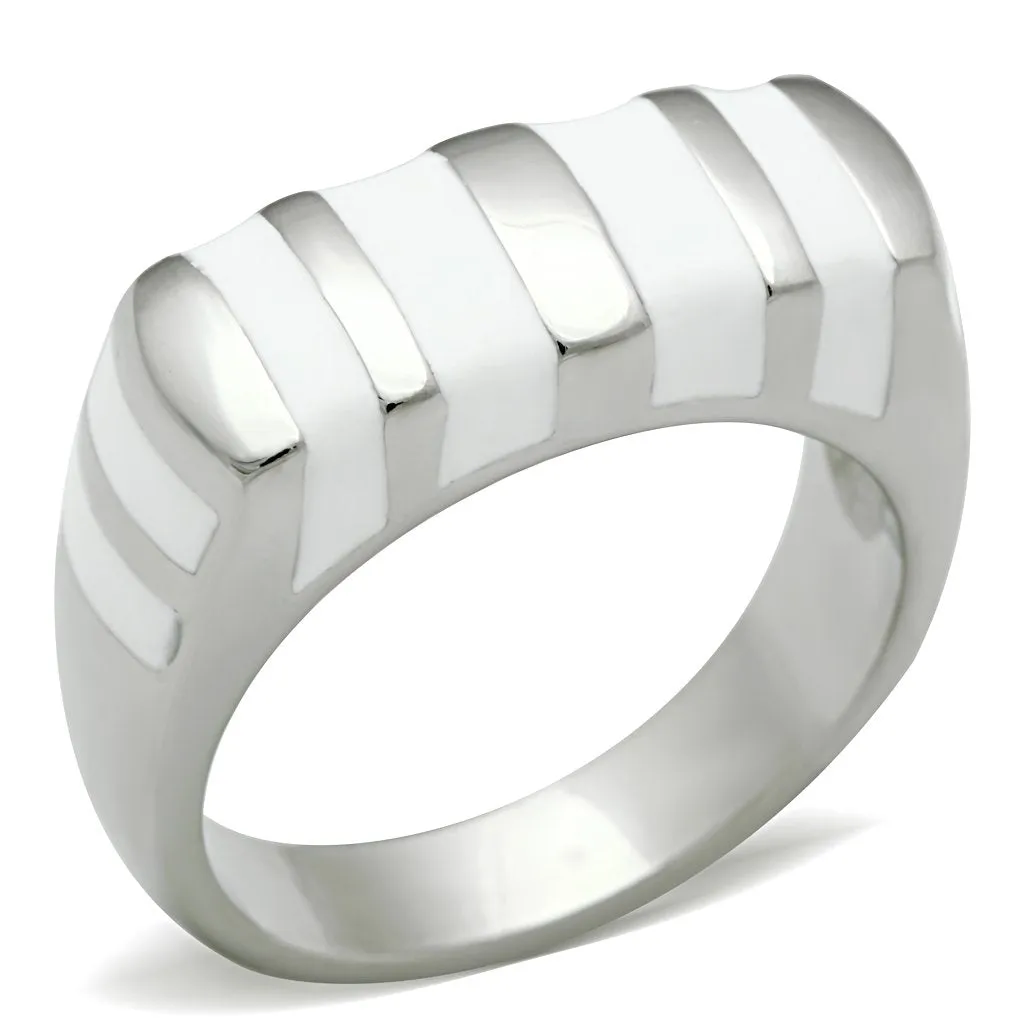 High polished (no plating) Stainless Steel Ring with No Stone for Women Style TK231