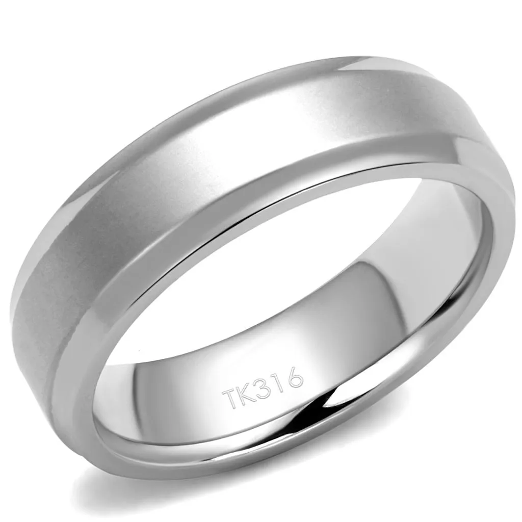 High polished (no plating) Stainless Steel Ring with No Stone for Women Style TK2916