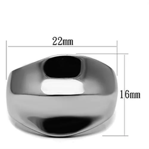 High polished (no plating) Stainless Steel Ring with No Stone for Women Style TK397