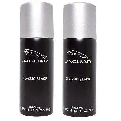 Jaguar Classic Black Body Spray Deodorants for Men 300 ml (Set of 2 x 150 ml)