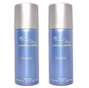 Jaguar Classic Blue Body Spray Deodorant for Men (Set of 2 x 150 ml)