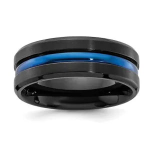 Kellee Designs Men's 8mm Tungsten Resin Inlay Wedding Band