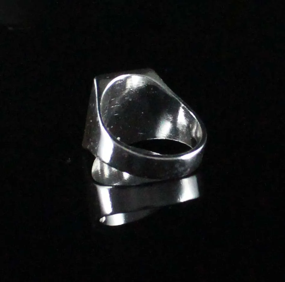 Large Men's Polished Oval ring