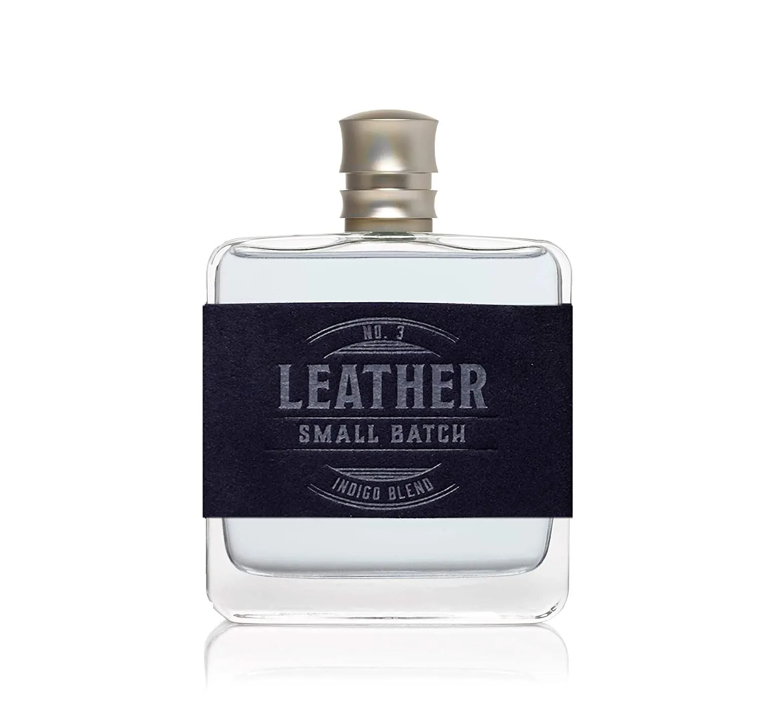 Leather No. 3 Small Batch Indigo Blend Men's Cologne by Tru Western - Woody, Earthy, Cedar Wood, and Masculine Scent - 3.4 oz 100 mL