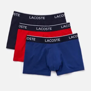 Men's Lacoste Boxer Shorts - 3 Pack Red Blue