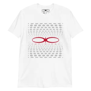 Men's Pattern And Logo White Graphic T-Shirt