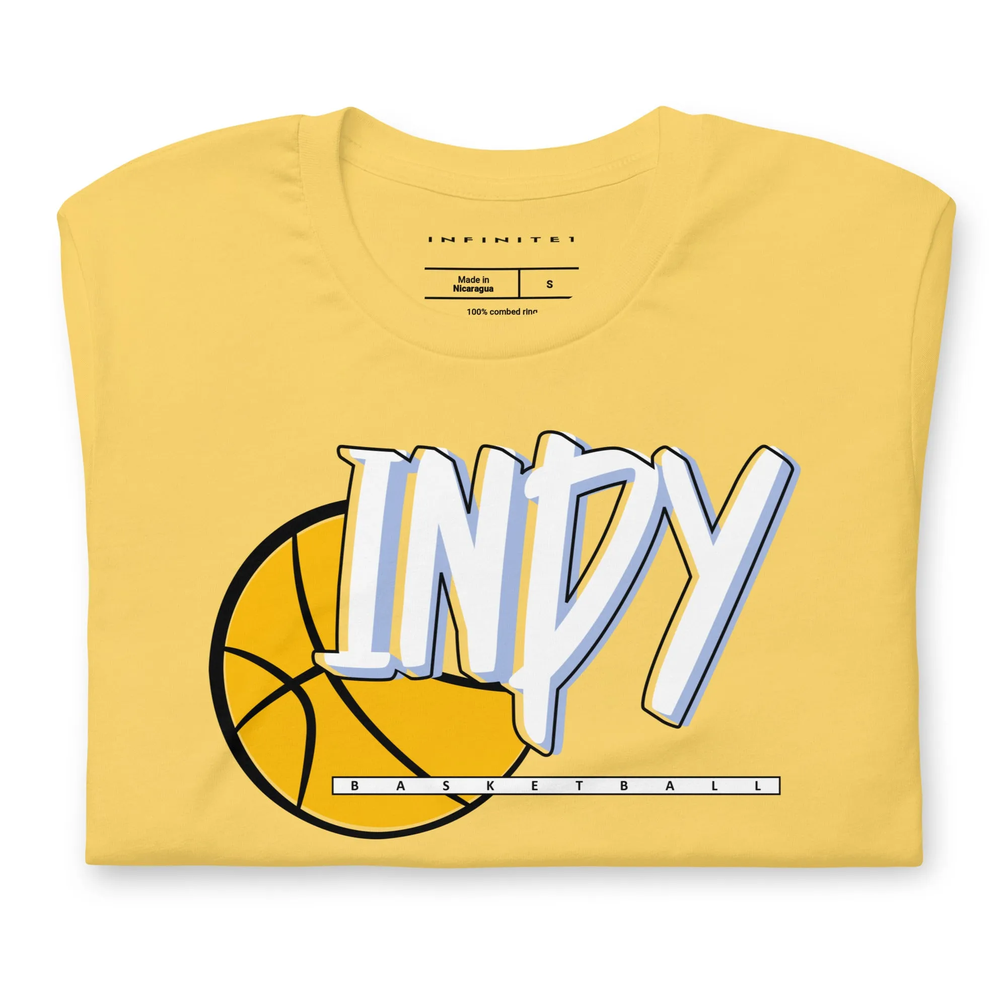 Men's Sports Culture Theme Yellow Graphic Tee