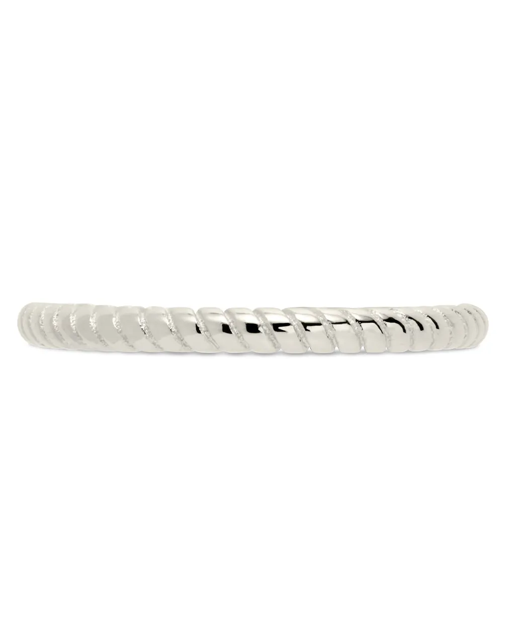 Men's Sterling Silver Rope Open Band Ring